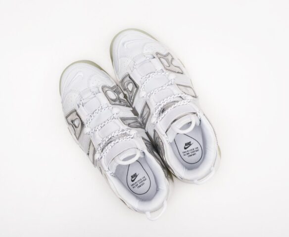 Nike Air More Uptempo white-silver. Вид 3