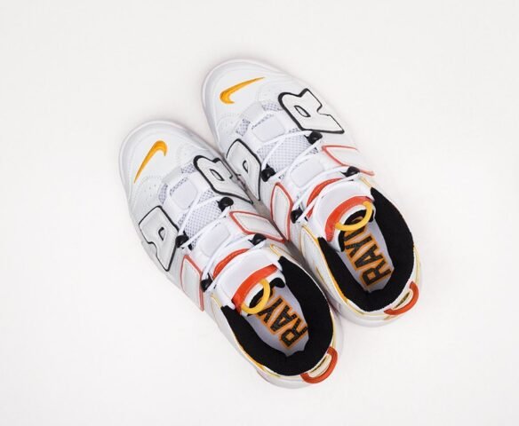 Nike Air More Uptempo white lthr basket. Вид 3