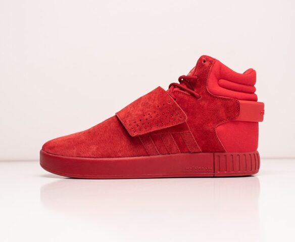 Зимние Adidas Tubular Invader Strap red. Вид 3