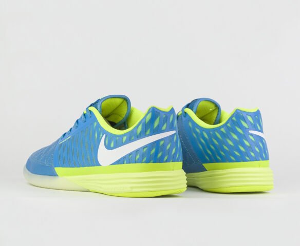 Футзалки Nike Lunar Gato II IC Blue / Volt. Вид 3