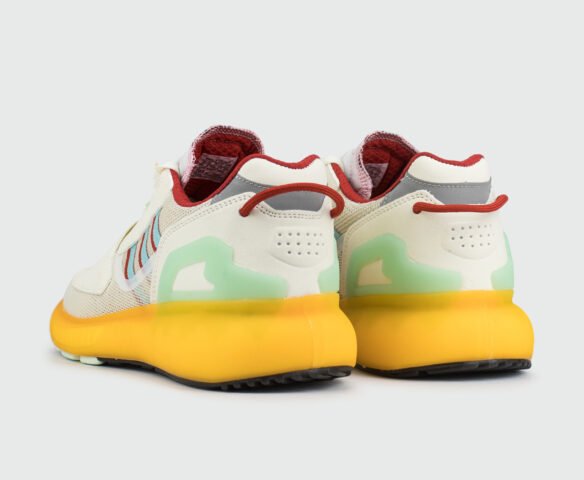 Adidas ZX 5K Boost White / Yellow. Вид 3