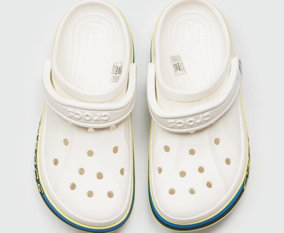 Сабо CROCS Bayaband Cloc White Blue Navy Lines. Вид 6